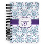 Mandala Floral Spiral Notebook - 5x7 w/ Name and Initial