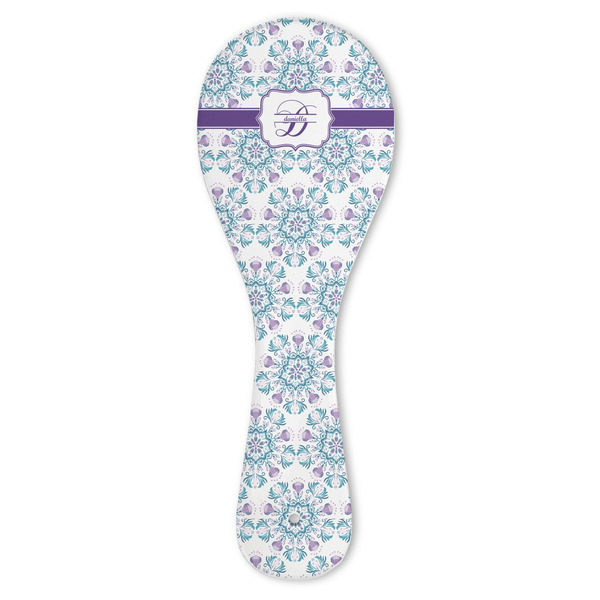 Custom Mandala Floral Ceramic Spoon Rest (Personalized)
