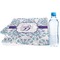 Mandala Floral Sports Towel Folded with Water Bottle