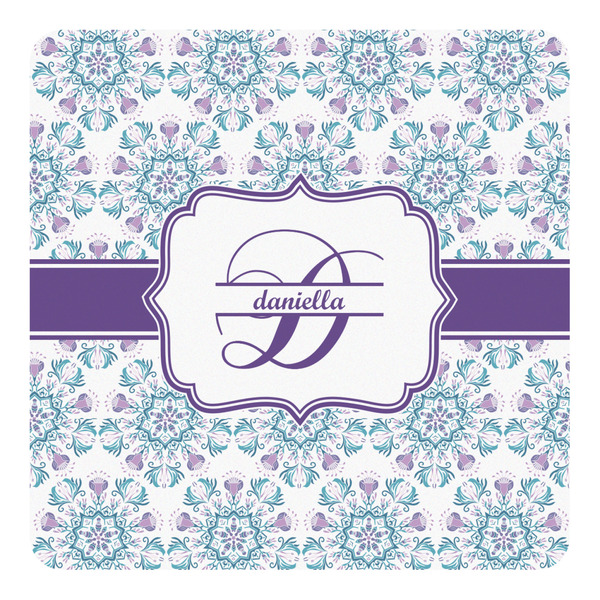 Custom Mandala Floral Square Decal - Medium (Personalized)