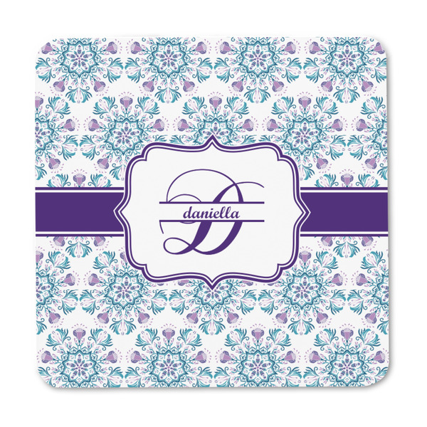 Mandala Floral Square Fridge Magnet - FRONT