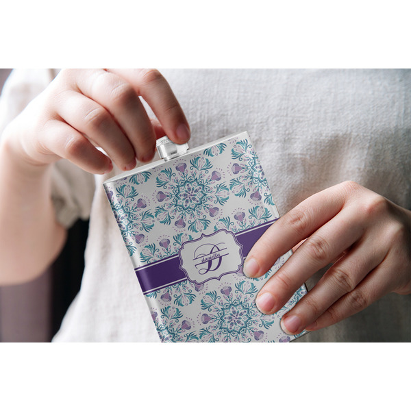 Mandala Floral Stainless Steel Flask - LIFESTYLE 1