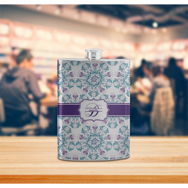 Mandala Floral Stainless Steel Flask - LIFESTYLE 2