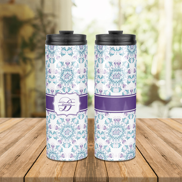 Mandala Floral Stainless Steel Tumbler - Lifestyle