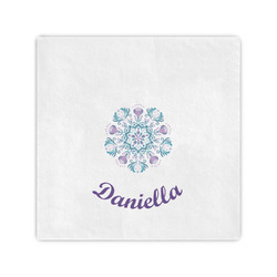 Mandala Floral Cocktail Napkins (Personalized)