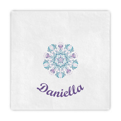 Mandala Floral Decorative Paper Napkins (Personalized)