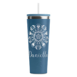Mandala Floral RTIC Everyday Tumbler with Straw - 28oz (Personalized)