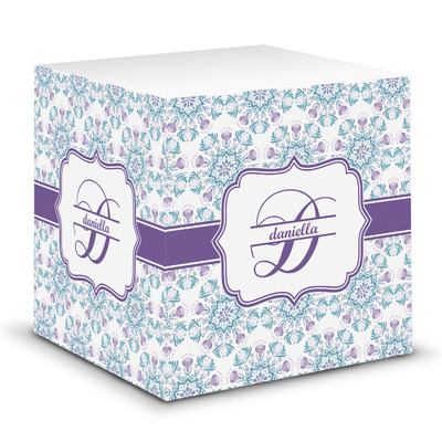 Mandala Floral Sticky Note Cube (Personalized)