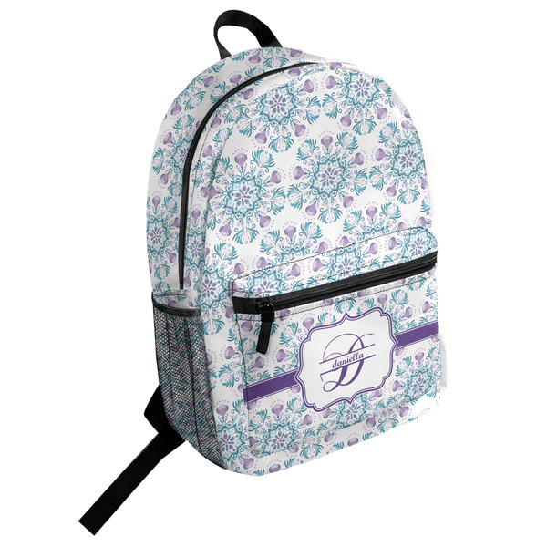 Custom Mandala Floral Student Backpack (Personalized)