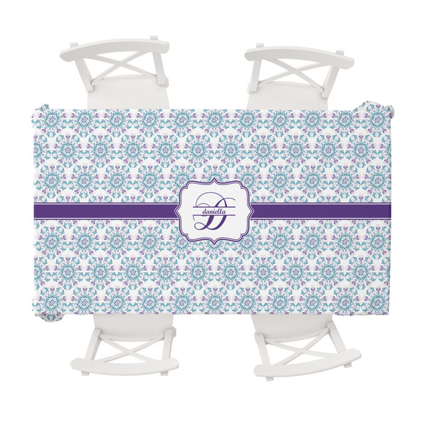 Custom Mandala Floral Tablecloth - 58"x102" (Personalized)