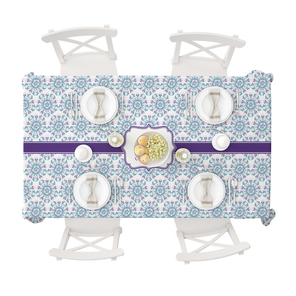 Mandala Floral Tablecloths (58"x102") - TOP VIEW