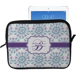 Mandala Floral Tablet Case / Sleeve - Large (Personalized)