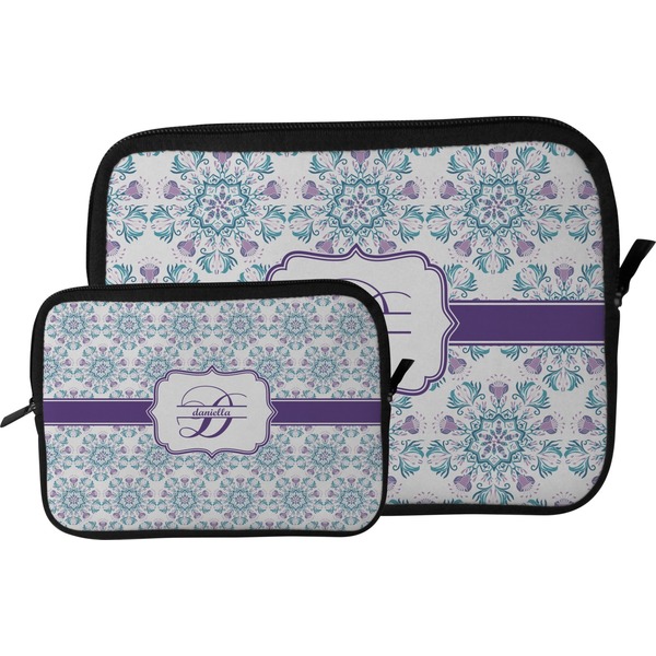 Mandala Floral Tablet Sleeve (Size Comparison)