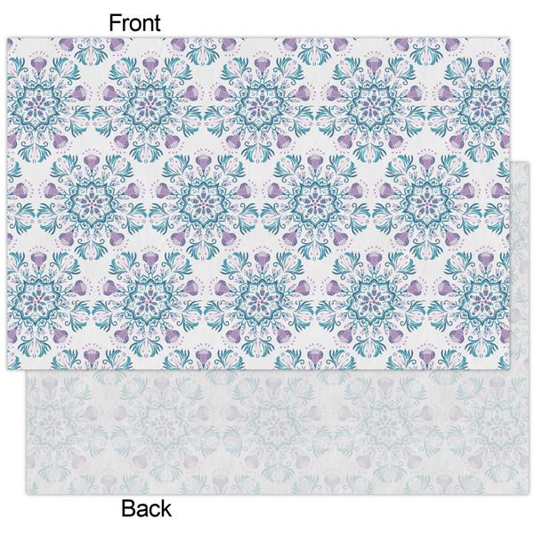 Mandala Floral Tissue Paper - Heavyweight - XL - Front & Back