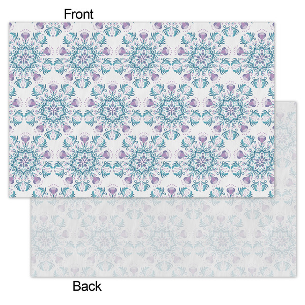 Mandala Floral Tissue Paper - Lightweight - Small - Front & Back