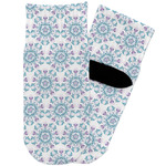 Mandala Floral Toddler Ankle Socks (Personalized)