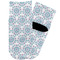 Mandala Floral Toddler Ankle Socks - Single Pair - Front and Back
