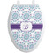 Mandala Floral Toilet Seat Decal - Elongated (Personalized)