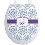 Mandala Floral Toilet Seat Decal (Personalized)