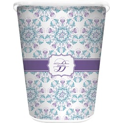 Mandala Floral Waste Basket (Personalized)