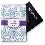 Mandala Floral Vinyl Passport Holder (Personalized)