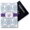 Mandala Floral Vinyl Passport Holder - Front