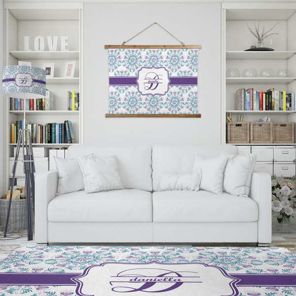 Mandala Floral Wall Hanging Tapestry - IN CONTEXT