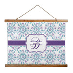 Mandala Floral Wall Hanging Tapestry - Wide (Personalized)