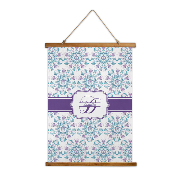 Custom Mandala Floral Wall Hanging Tapestry - Tall (Personalized)