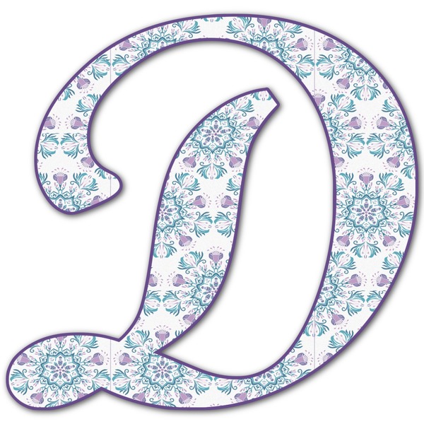 Custom Mandala Floral Letter Decal - Custom Sizes (Personalized)