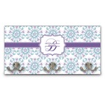 Mandala Floral Wall Mounted Coat Rack (Personalized)
