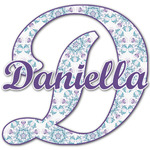 Mandala Floral Name & Initial Decal - Up to 9"x9" (Personalized)