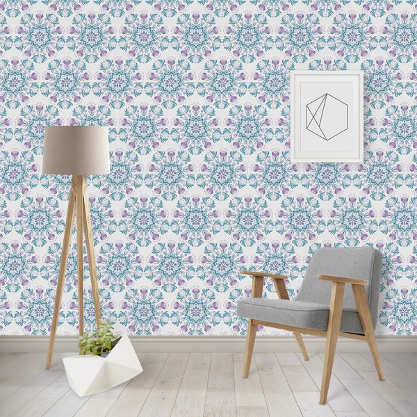 Custom Mandala Floral Wallpaper & Surface Covering