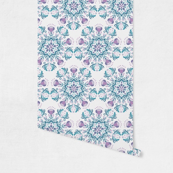 Mandala Floral Wallpaper on Wall