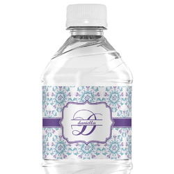 Mandala Floral Water Bottle Labels (Personalized)