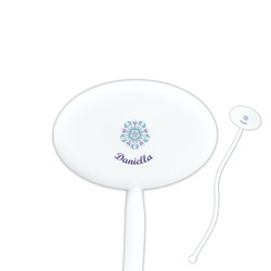 Mandala Floral Oval Plastic Stir Sticks (Personalized)