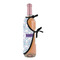 Mandala Floral Wine Bottle Apron - DETAIL WITH CLIP ON NECK