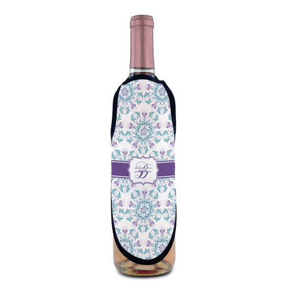 Mandala Floral Wine Bottle Apron - IN CONTEXT