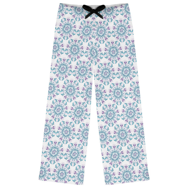Custom Mandala Floral Womens Pajama Pants - XL