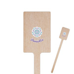 Mandala Floral Rectangle Wooden Stir Sticks (Personalized)