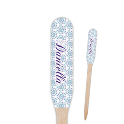 Mandala Floral Paddle Wooden Food Picks (Personalized)