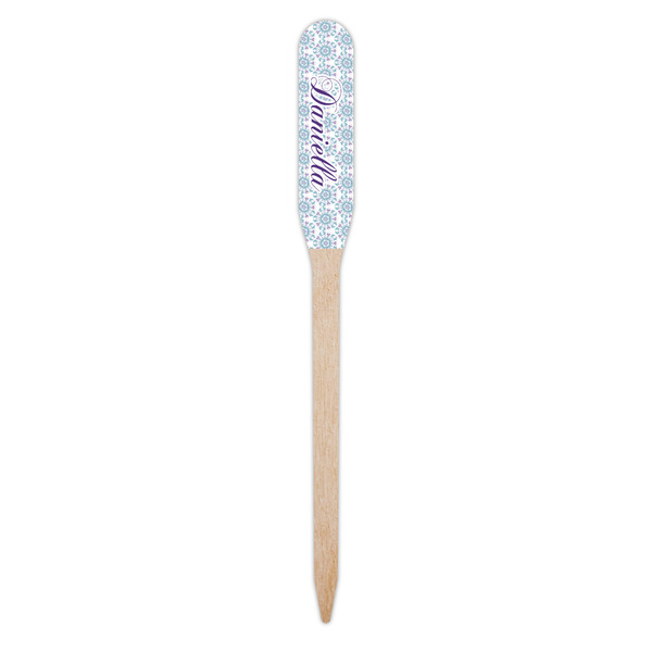 Mandala Floral Wooden Food Pick - Paddle - Single Pick