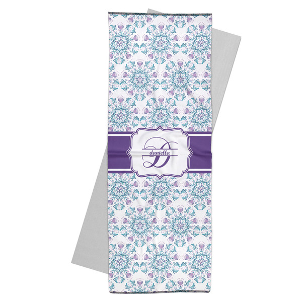 Custom Mandala Floral Yoga Mat Towel (Personalized)