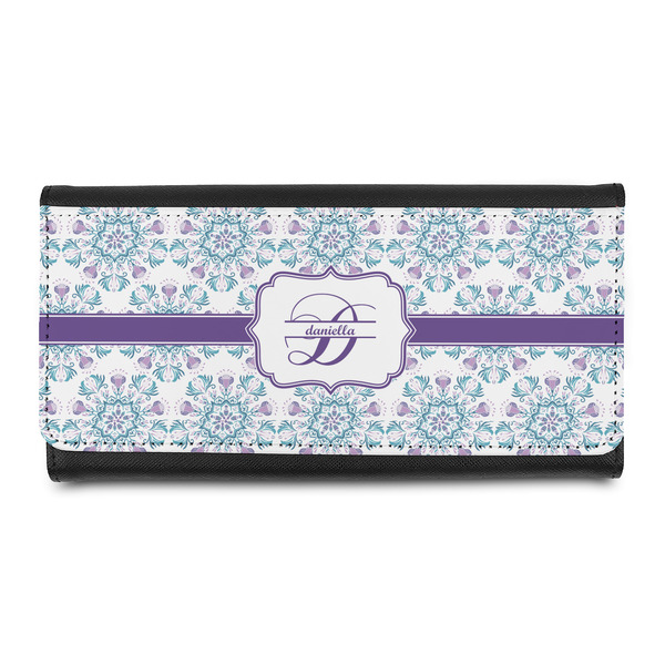 Custom Mandala Floral Leatherette Ladies Wallet (Personalized)