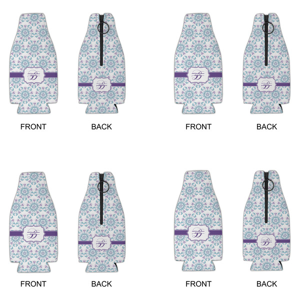 Mandala Floral Zipper Bottle Cooler - Set of 4 - APPROVAL