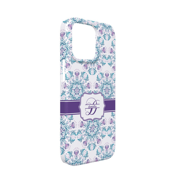 Custom Mandala Floral iPhone Case - Plastic - iPhone 13 Mini (Personalized)