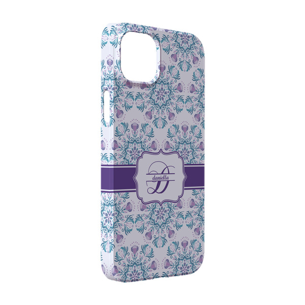 Custom Mandala Floral iPhone Case - Plastic - iPhone 14 (Personalized)
