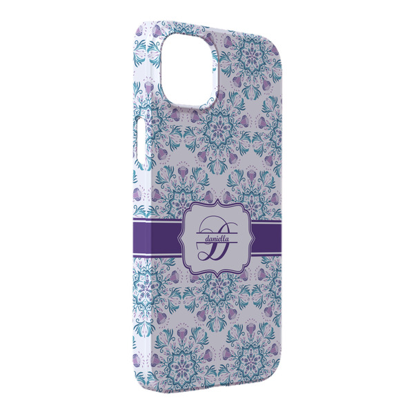 Custom Mandala Floral iPhone Case - Plastic - iPhone 14 Plus (Personalized)