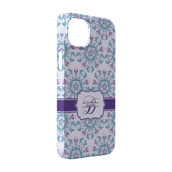 Custom Mandala Floral iPhone Case - Plastic - iPhone 14 Pro (Personalized)