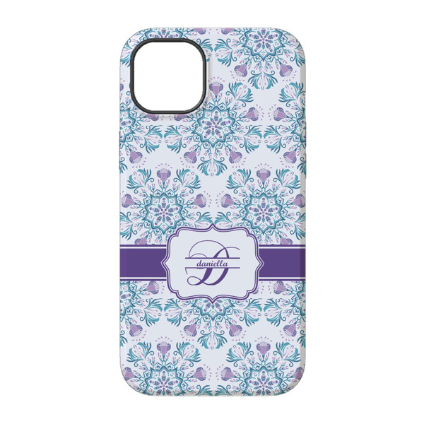 Mandala Floral iPhone 14 Pro Tough Case - Back